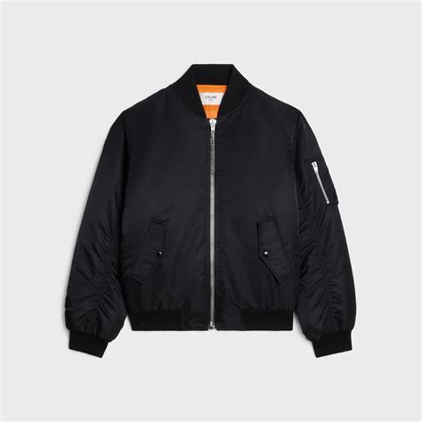 celine bombers|CELINE BOMBER JACKET IN NYLON .